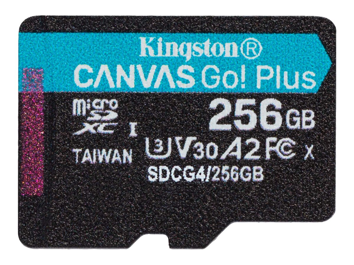Kingston Canvas Go! Plus microSDXC UHS-I Memory Card 256GB 200MB/s