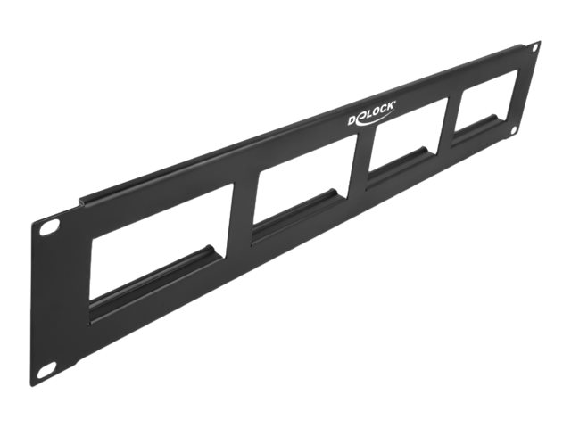 Delock - Patch-panel - stativmonterbar - sort - 2U - 19