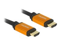 Delock HDMI-kabel 3m Sort Guld