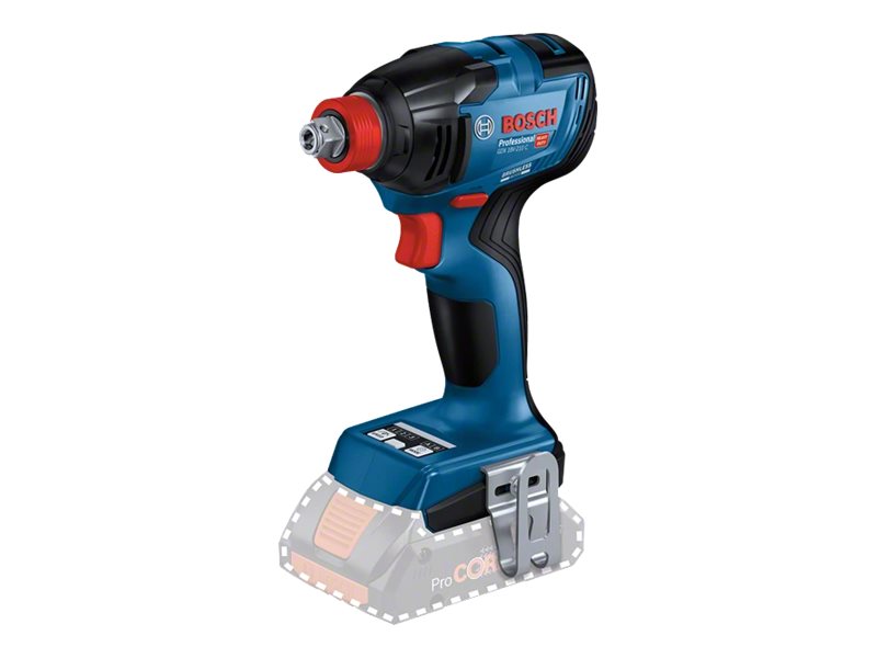Bosch GDX 18V-210 C Professional Slagnøgle Uden batteri 2 batterier inkluderet 1/4" hexsokkel, 1/2" kvadratisk drev