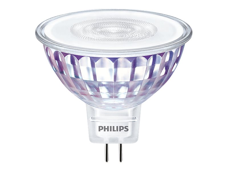 Philips - LED-spot lyspære - GU5.3 - 5 W (tilsvarende 35 W) - klasse G - indstilleligt varmt hvidt lys - 2200-2700 K