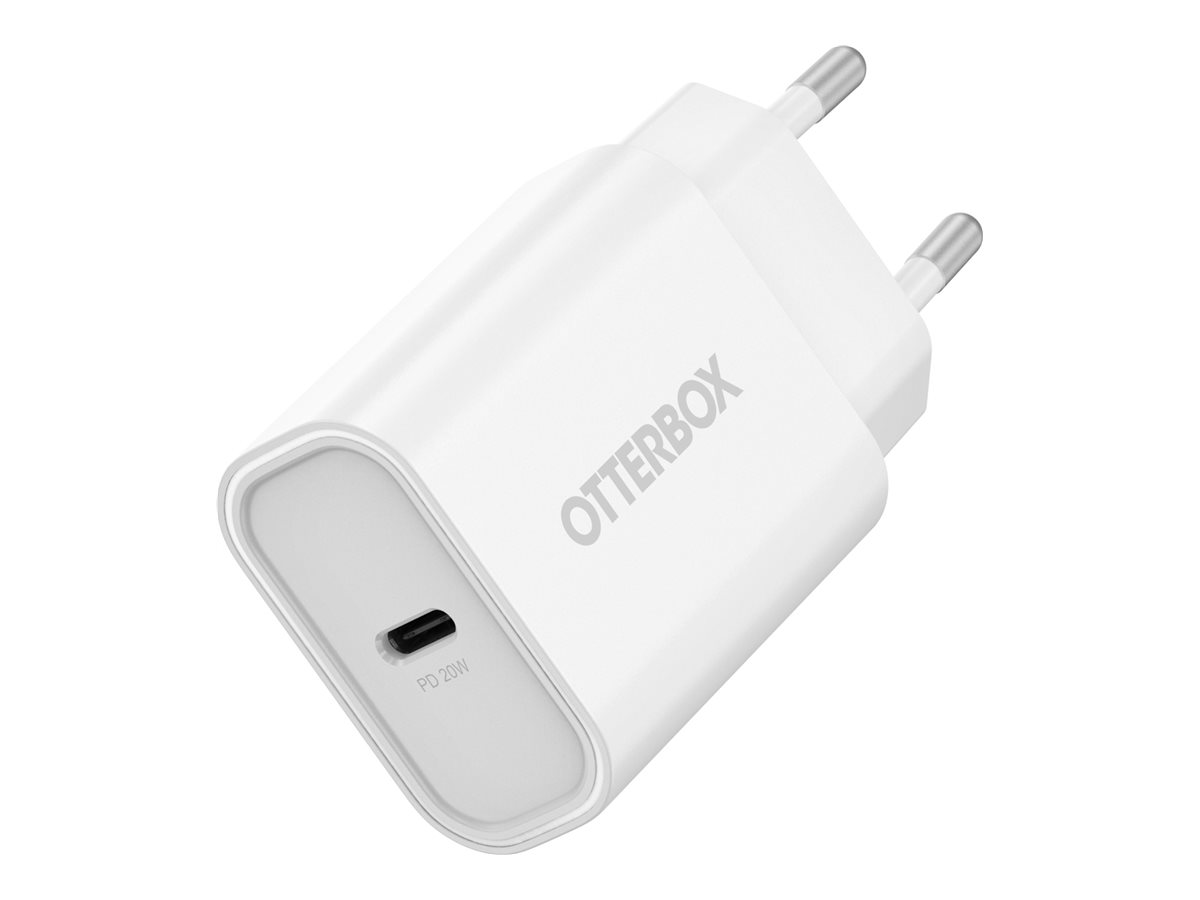 OtterBox Standard EU Wall Charger 20W - 1X USB-C 20W USB-PD White - ProPack