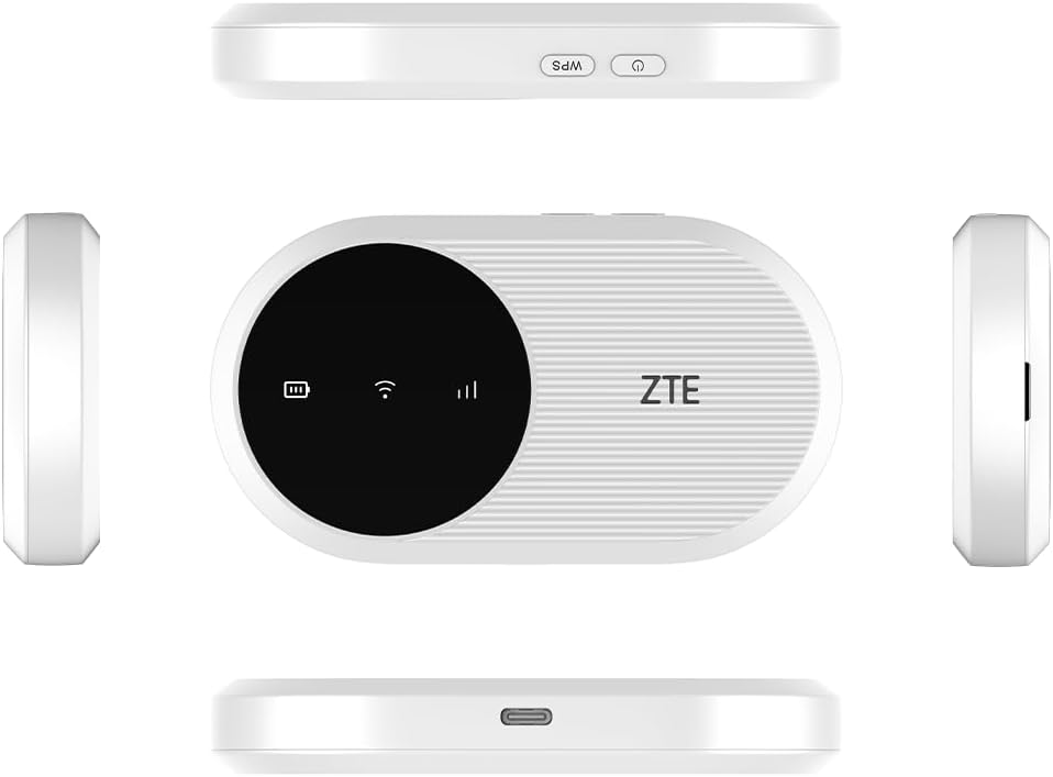 Mobilt WiFi 6 router - ZTE U10 lomme-hotspot (hvid)
