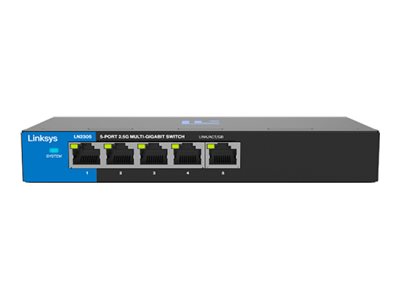 Linksys LN2305-KE - Switch - ikke administreret - 5 x 2.5GBase-T - desktop, væg-monterbar