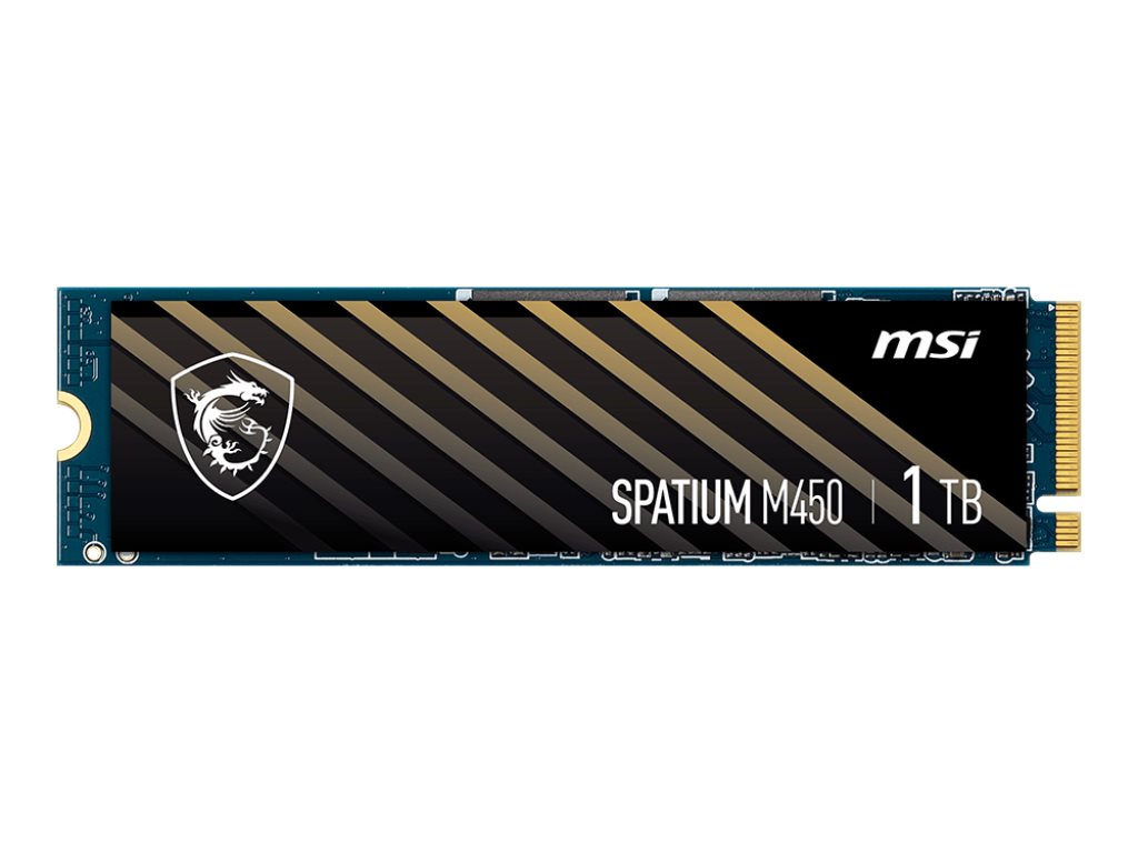 MSI SPATIUM M450 - SSD - 1 TB - intern - M.2 2280 - PCIe 4.0 x4 (NVMe)