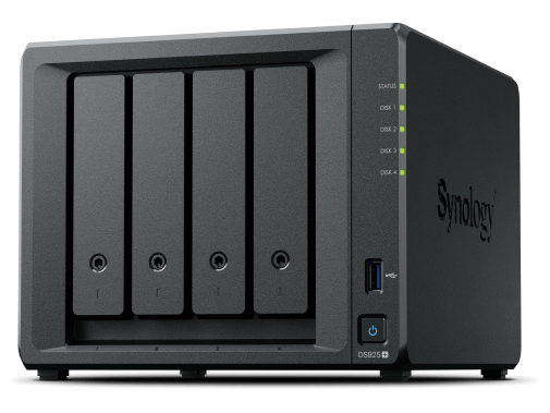 Synology DS925+ skrivebordsmodel, 4-bay, QUAD CORE, 4GB DDR4 RAM