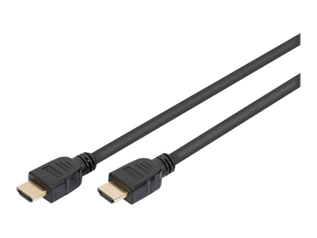 DIGITUS HDMI-kabel med Ethernet 1m Sort
