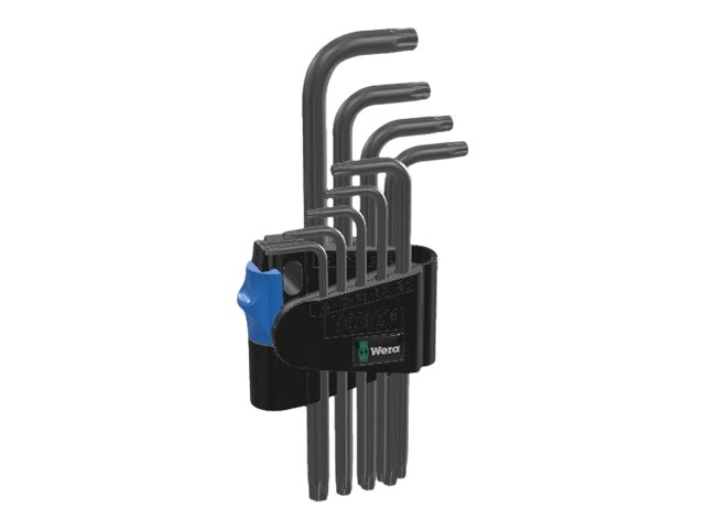 Wera 967 L/9 TORX® HF Vinkelnøglesæt med holdefunktion, BlackLaser, 9 dele