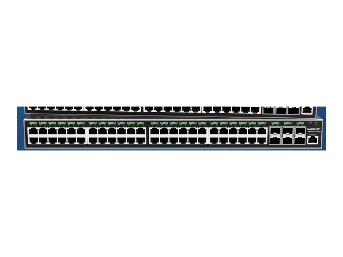 Grandstream GWN7800 Series GWN7806P - switch - enterprise-grade - 48 ports - Managed - rack-mountable