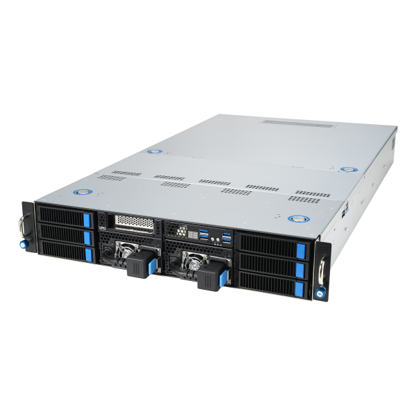 ASUS 90SF0251-M004X0 server barebone Intel C741 Stativ (2U) Sort, Stål