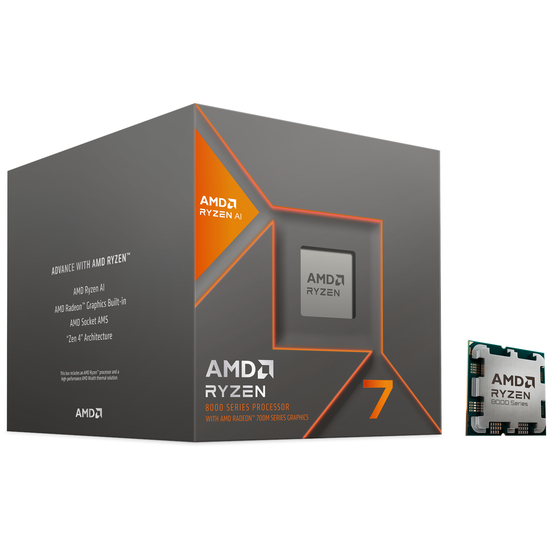 AMD Ryzen 7 8700G / 4.2 GHz processor - OEM CPU - 8 kerner - 4.2 GHz - AMD AM5 - Bulk (ingen køler)