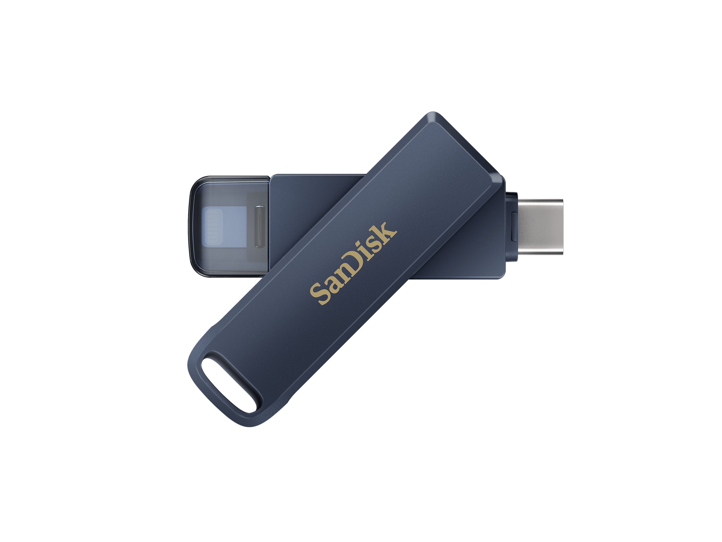 SanDisk Phone Drive 128GB USB-C / Apple Lightning USB stick Blå