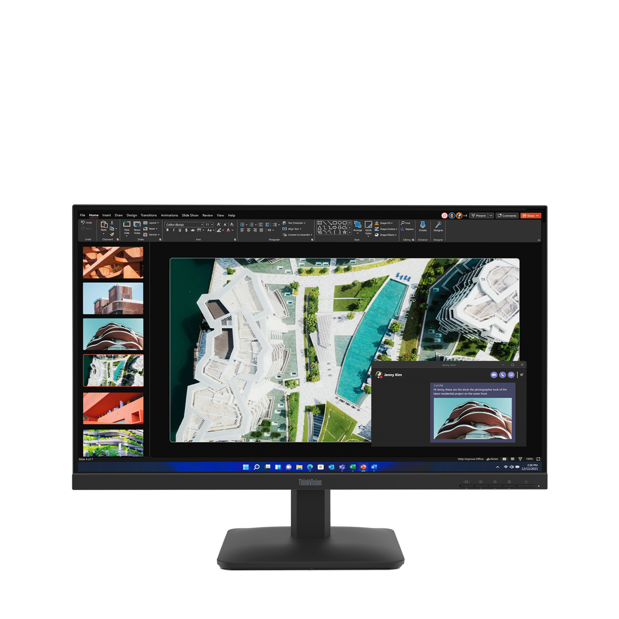Lenovo ThinkVision S27-4e 27" IPS 1920 x 1080 (Full HD) VGA (HD-15) HDMI 100Hz billede