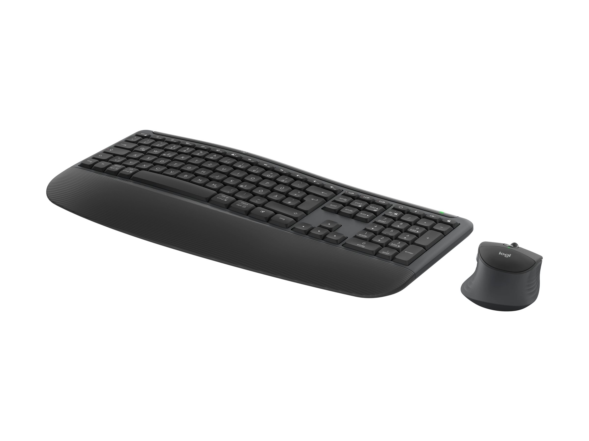 Logitech Signature Comfort Plus Combo MK880 Sæt med mus og tastatur Pressestempel Trådløs Tysk