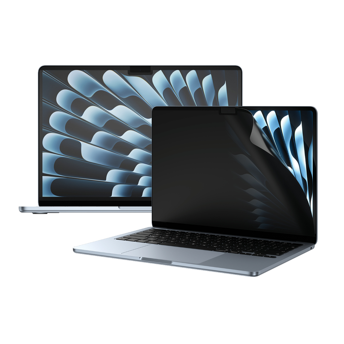 PanzerGlass ® Magnetic 2-Way Privacy Film Screen Protector MacBook Air 13.6" M5 | M4 | M3 | M2 Apple - MacBook Air 13.6" M2, Apple - MacBook Air