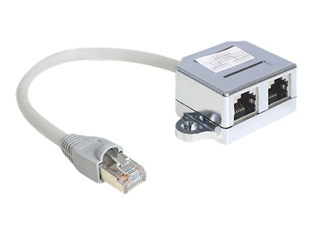DeLOCK RJ45 Port Doubler 15cm Ethernet 100Base-TX splitter