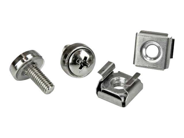 StarTech.com M5 Mounting Screws and Cage Nuts for Server Rack Cabinet - Pack of 100 Server Rack Screws (CABSCREWM52) Skruer og møtrikker for rack