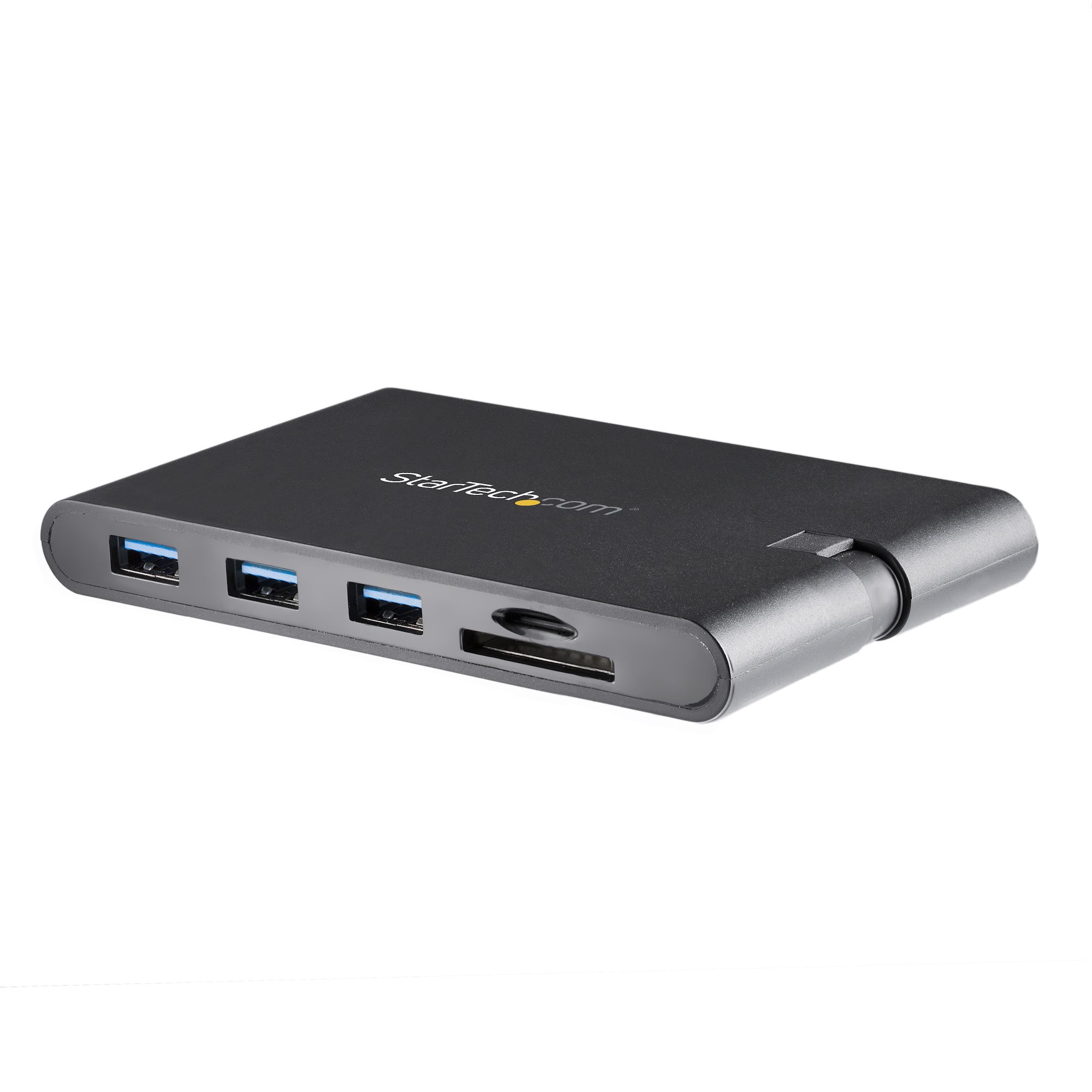 StarTech.com USB C Multiport Adapter, USB Type-C HDMI 4K or 1080p VGA Video, 100W PD Passthrough, 3x USB 3.0, , SD & MicroSD Card Reader, USB 3.0