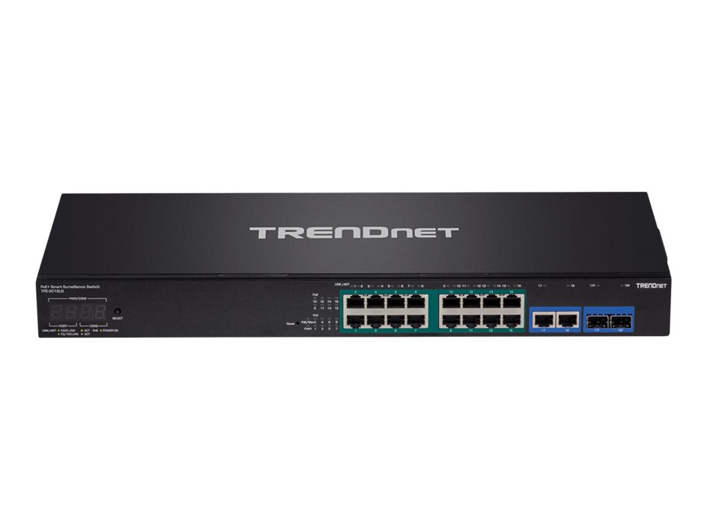 Trendnet TPE-3018LS - 18ports Gigabit PoE+ managed switch
