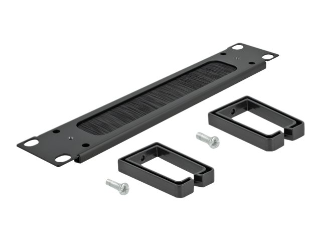 Delock Cable Management Brush Strip with 2 hooks Sort