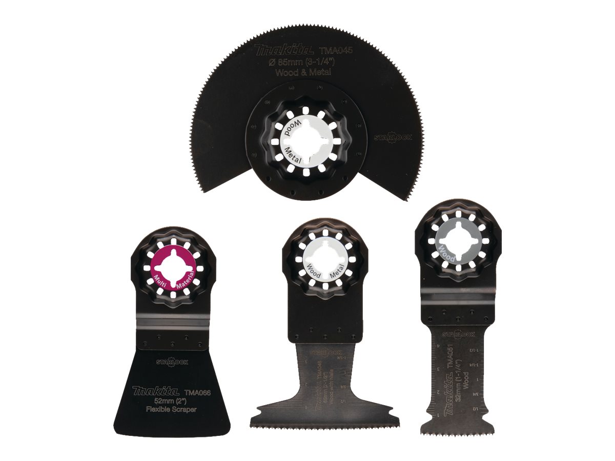 Makita multicut gulvsæt Starlock til gulvarbejde & arbejde med træ 4 Stk