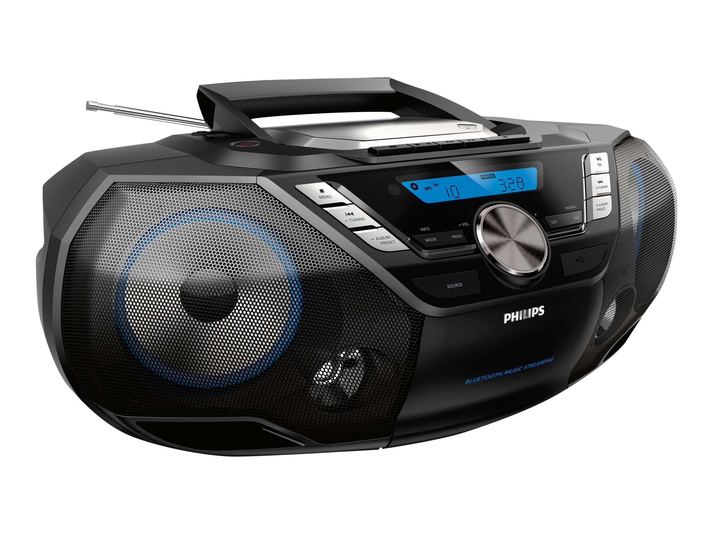Philips - Cd Boombox Ghettoblaster Fm Dab+ Bt - Azb798t/12 - Sort