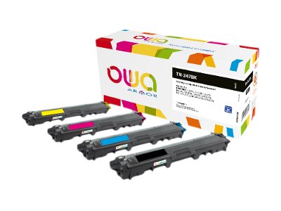 OWA K18601OW - Sort - kompatibel - tonerpatron (alternativ til: Brother TN247BK) - for Brother DCP-L3510CDW, DCP-L3517CDW, DCP-L3550DW, MFC-L3730CDN