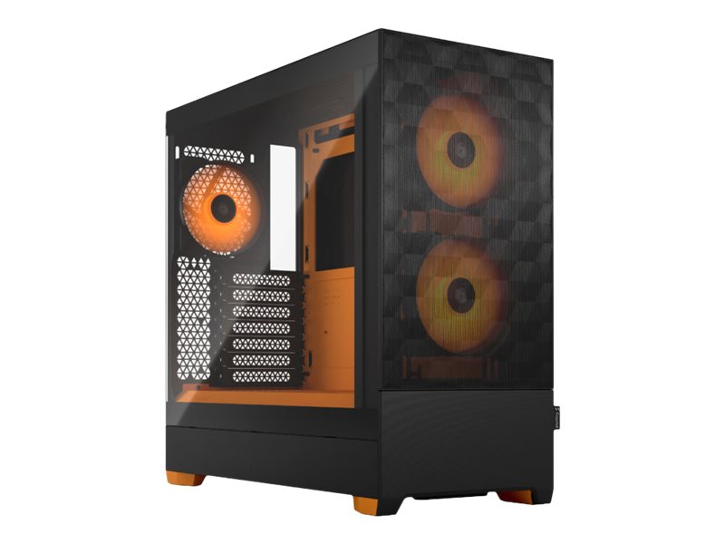Fractal Design Pop Air RGB - Orange Core TG Clear Tint - Kabinet - Miditower - Orange