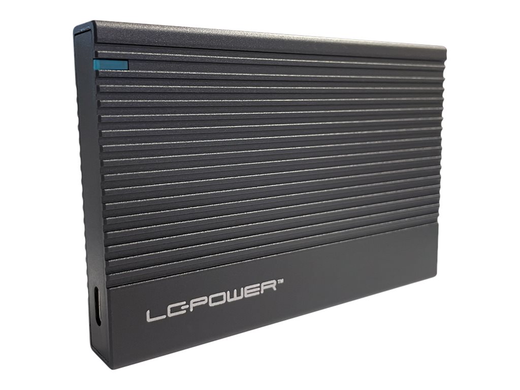 LC Power LC-25U3-C - Lagringspakning - 2.5 - SATA 6Gb/s - USB 3.2 (Gen 2x1) - sort