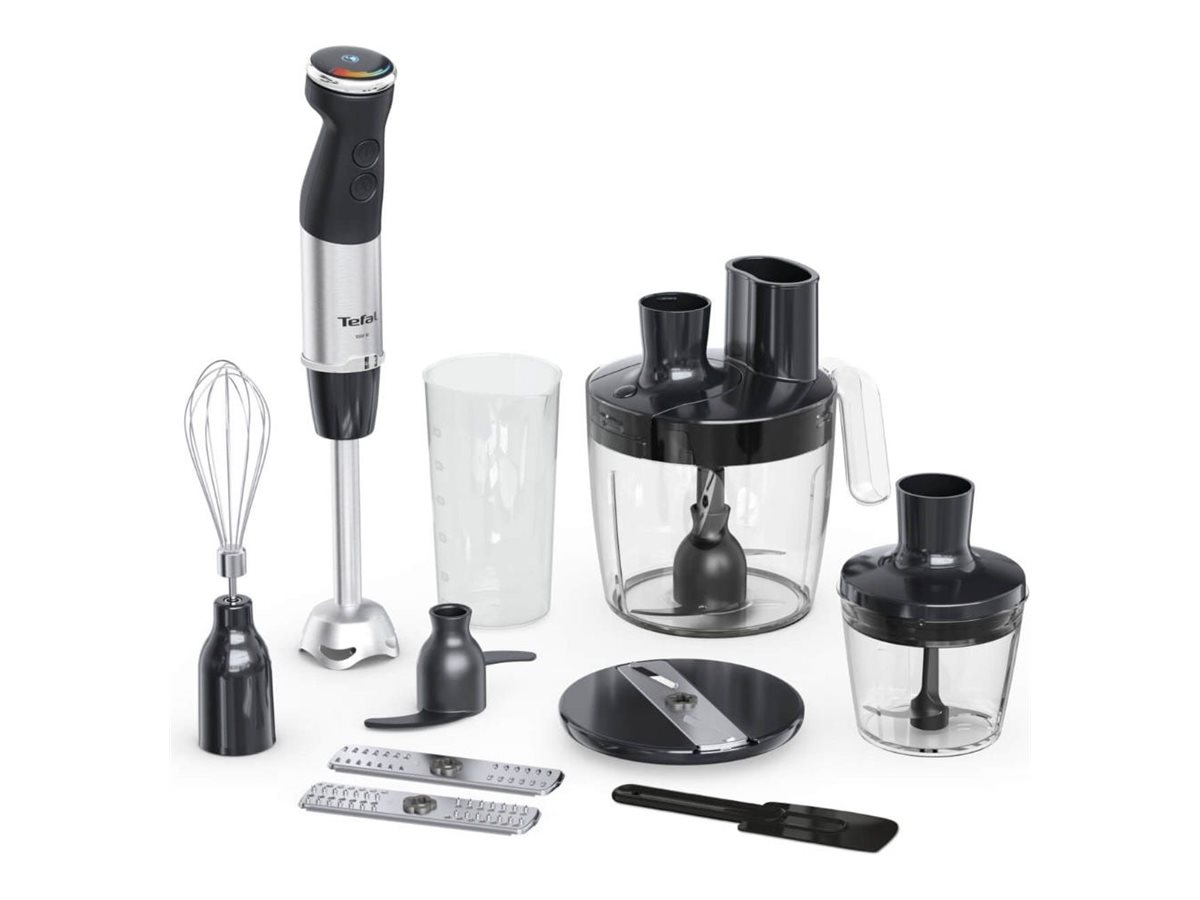 Tefal Quickchef+ HB67G830, Nedsænkning blender, 0,8 L, 1000 W, Sort, Rustfrit stål