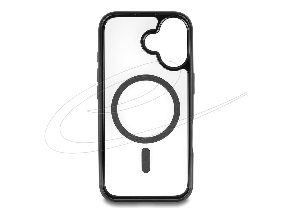 Delock Beskyttelsescover Sort Gennemsigtig Apple iPhone 16