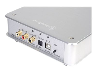 SilverStone Ensemble EB01-E - Audio digital til analog omformer - sølv