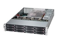 Supermicro SC826 BAC12-R1K23LPB Rackversion Forstærket forlænger ATX 1200Watt Strømforsyning Sort