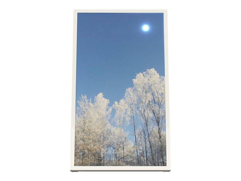 HI-ND EASY mounting kit - for digital signage LCD panel - portrait - white RAL 9003 - Maks - Maks størrelse 50"