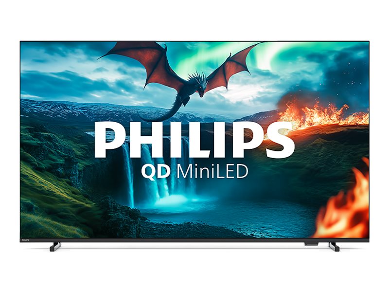 Philips 55MLED820 - 55 Diagonal klasse LED-bagbelyst LCD TV - QLED - Smart TV - TITAN OS - 4K UHD (2160p) 3840 x 2160 - HDR - Quantum Dot, Mini-LED - sort