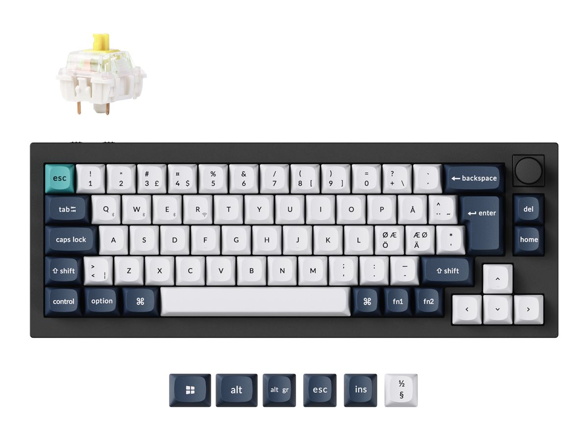 Keychron Q2 Max Tastatur Mekanisk Sydvendt RGB LED Trådløs Kablet Nordisk billede