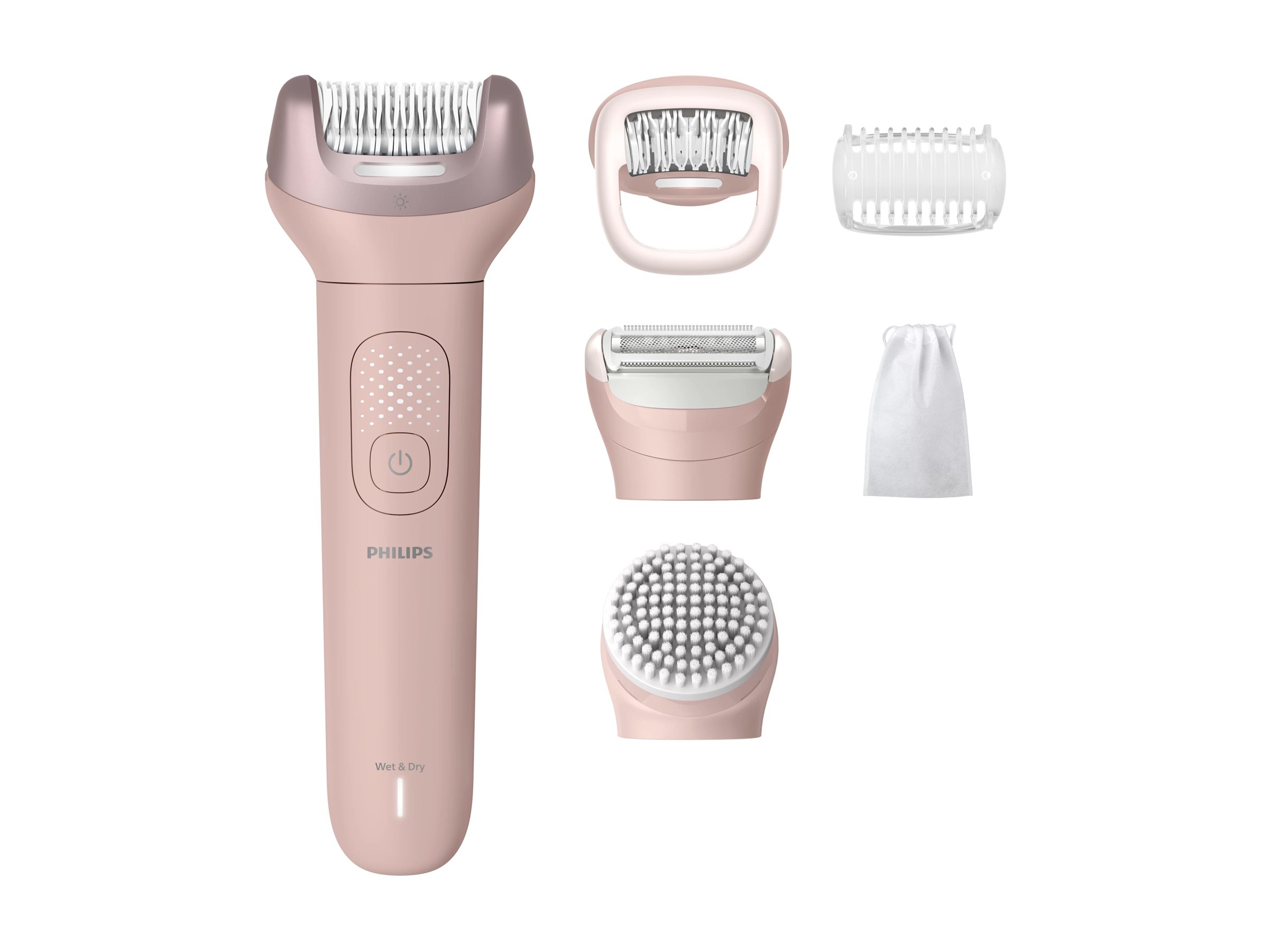 Depilator Philips Series 9000 Wet & Dry różowy - Epilators BRE718/00 (8720689033084)