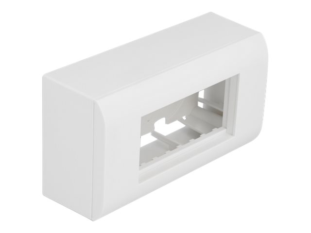 DeLOCK Surfacemounted Housing  Easy 45 Modules 152 x 82 mm white