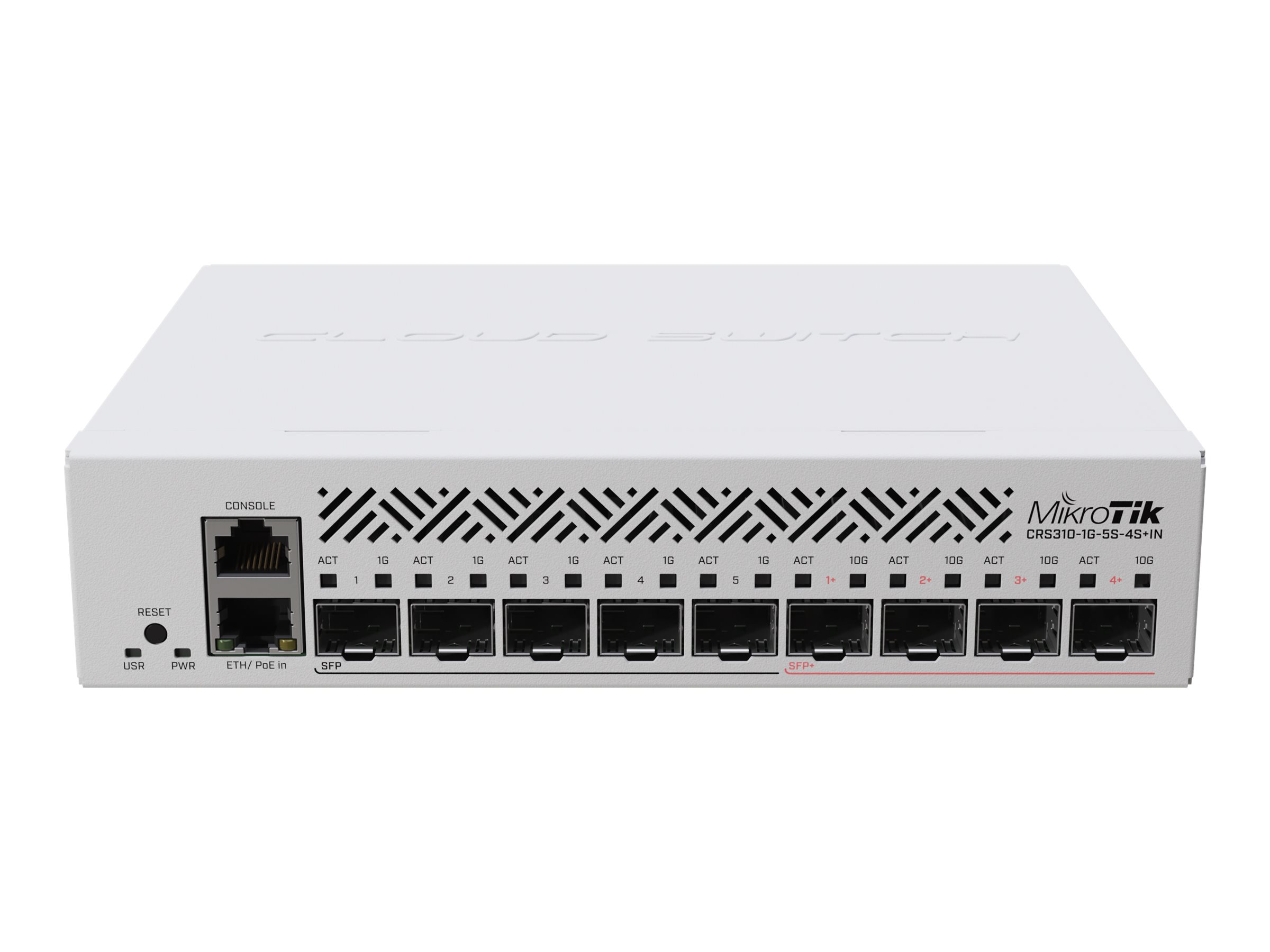 MikroTik CRS310-1G-5S-4S+IN / L3 Switch (4 x 10 Gigabit SFP+ / 5 x Gigabit SFP / 1x 1G RJ45)