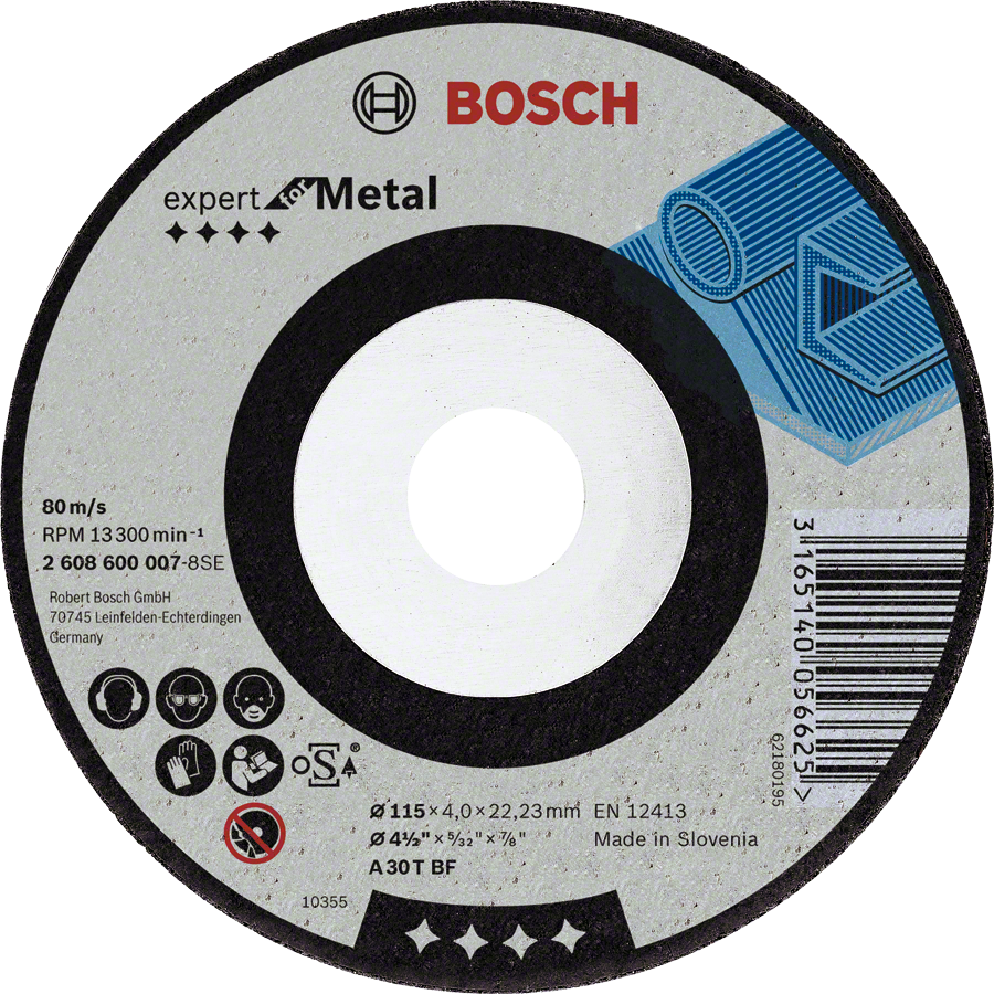 Bosch Slibeskive Metal Ø230x8 - 2608600386