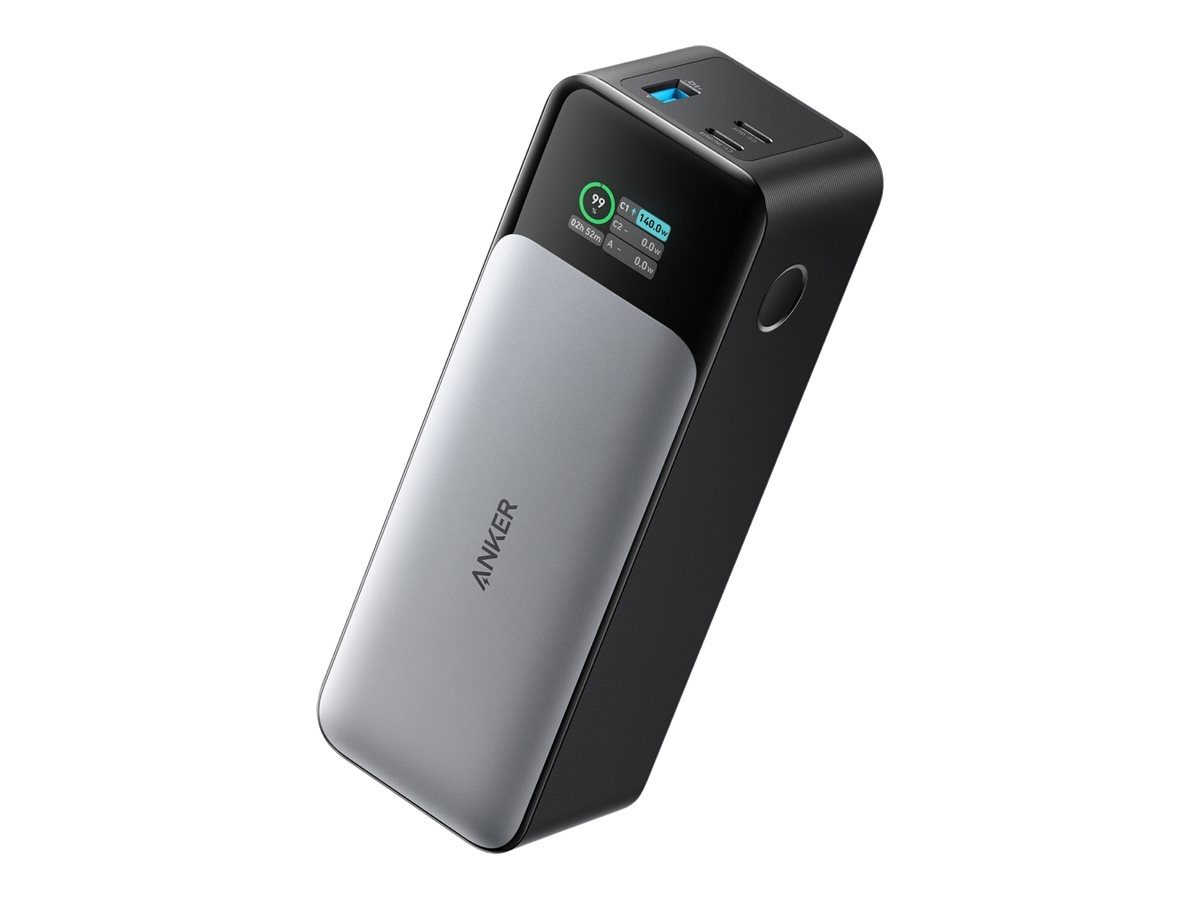 Anker 737 (PowerCore 24K) 140W Powerbank - Sort - 24000 mAh