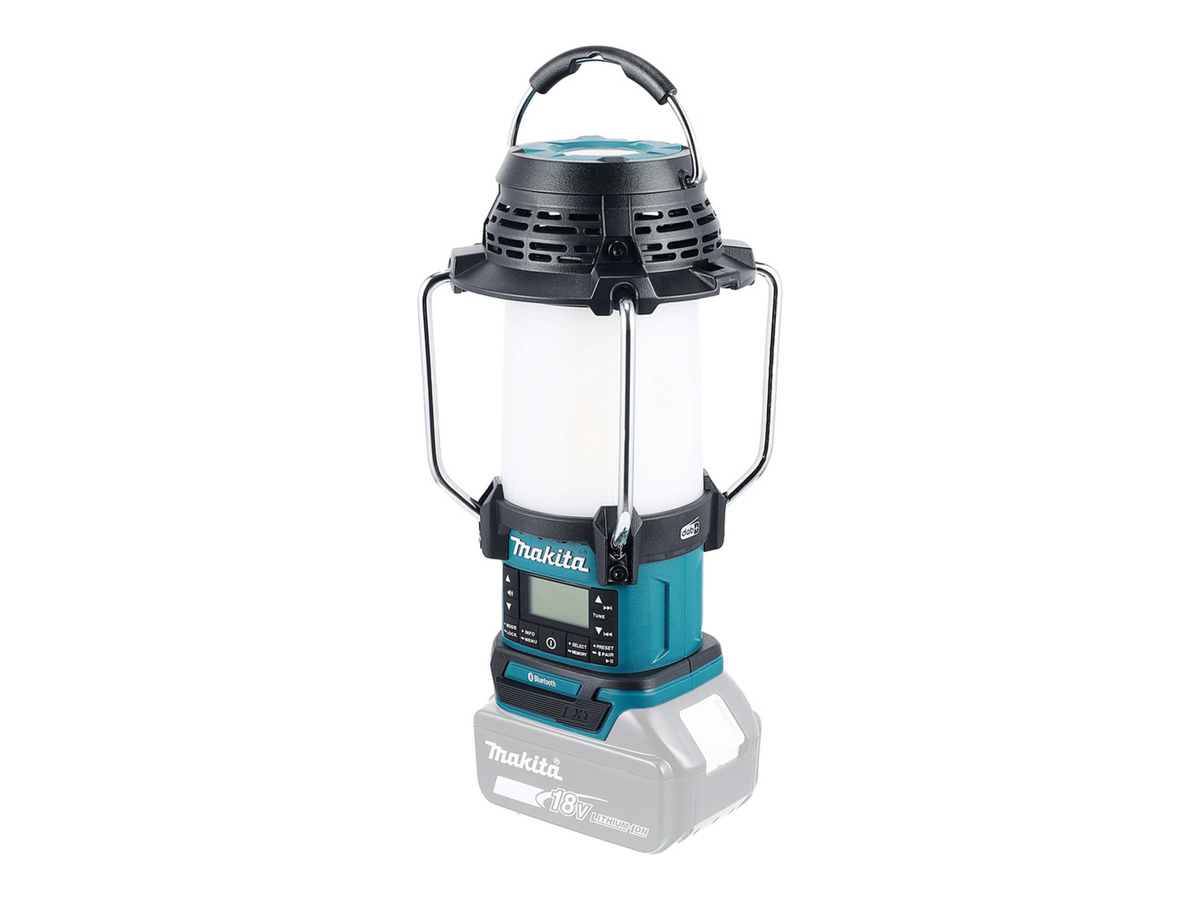 Makita DMR056 - Campinglys - LED - 2-modus - 3 W - dagslys/neutral hvid/varmt hvidt lys - lanterne