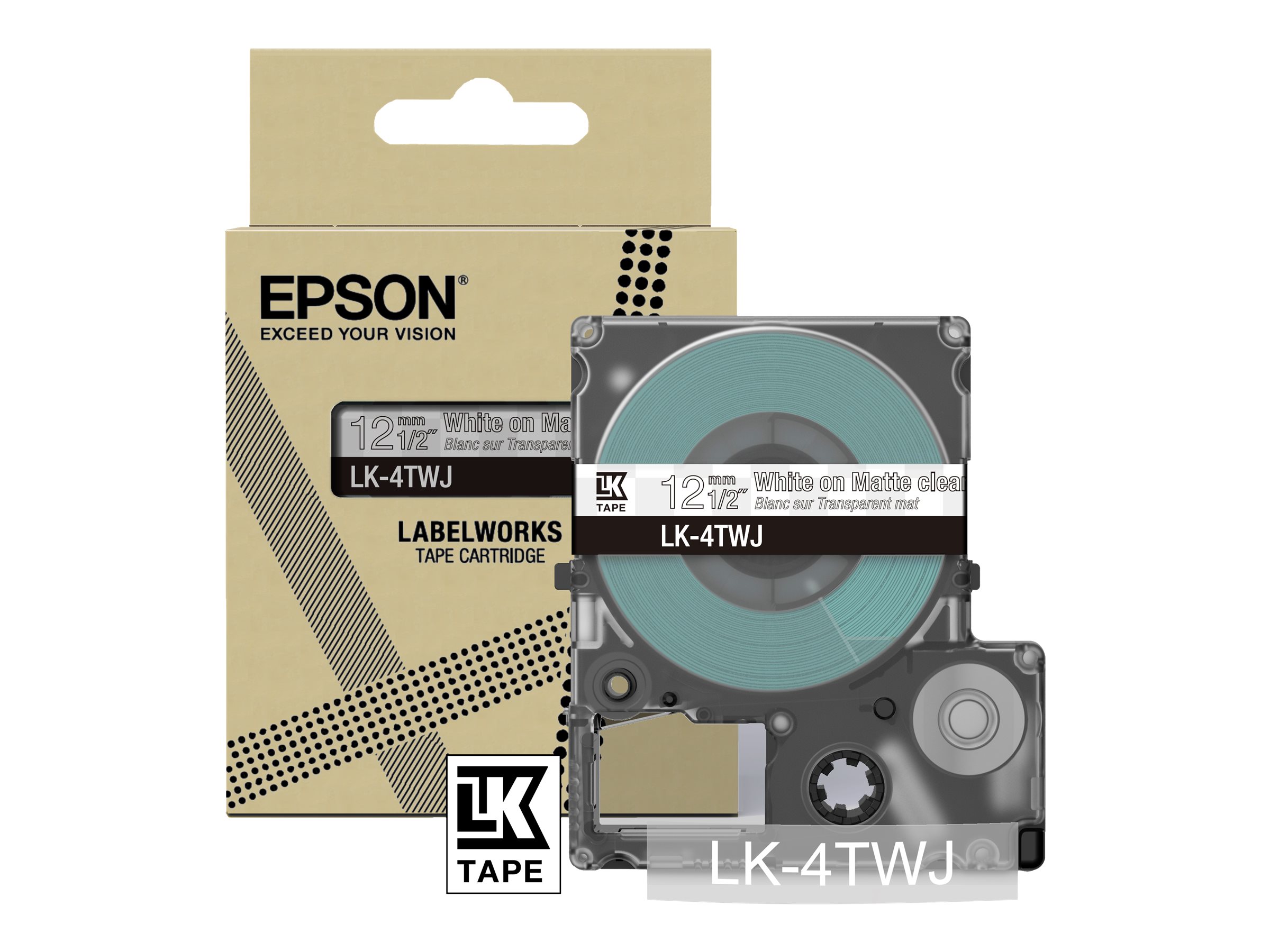 Epson LabelWorks LK-4TWJ Tapepatron (1,2 cm x 8 m) 1kassette(r)