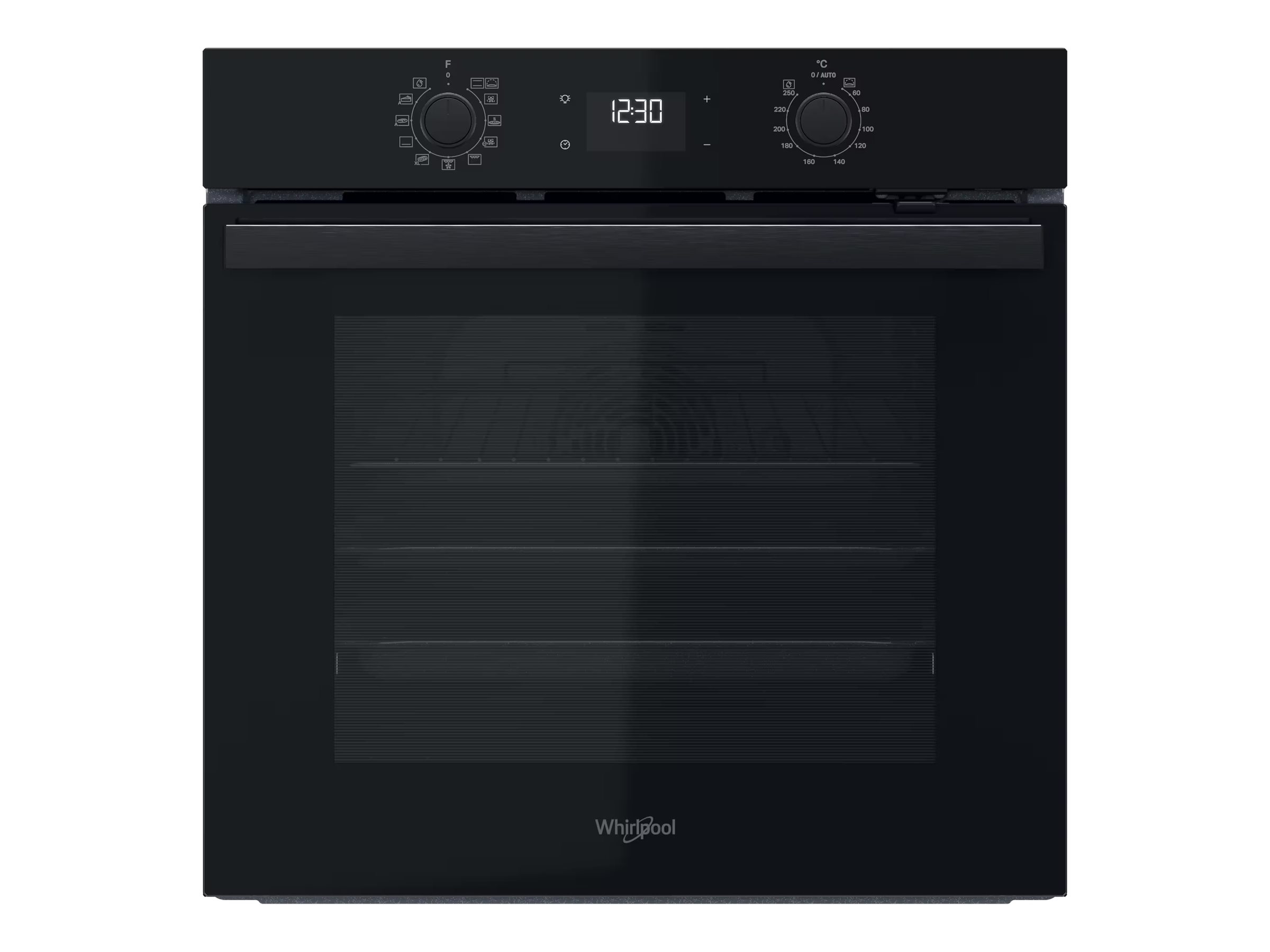 Whirlpool OMR58HU1B - Ovn - til indbygning - niche - bredde: 56 cm - dybde: 56 cm - højde: 58.3 cm - med selv-rengøring - Klasse A+ - sort
