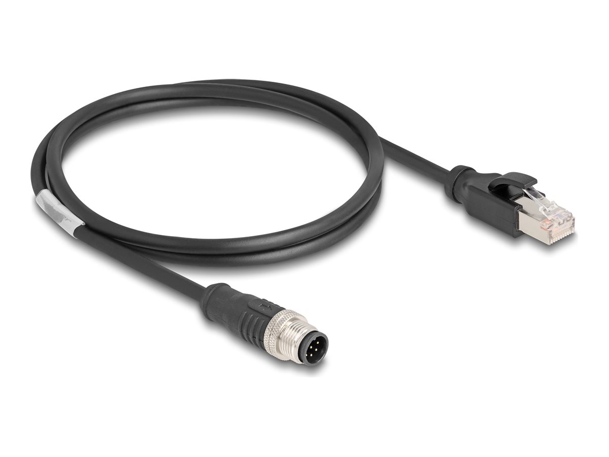 DeLOCK CAT 5e S/FTP 1m Netværkskabel Sort
