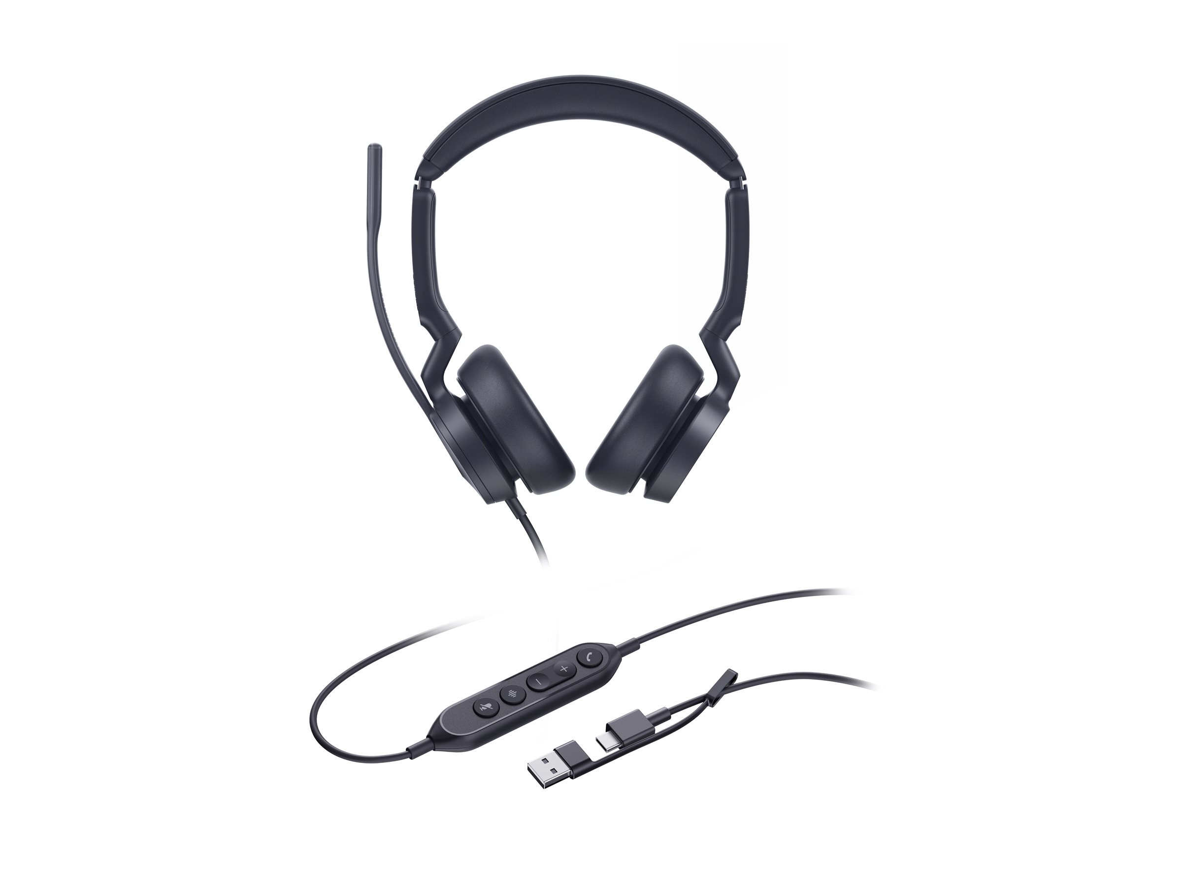 Yealink UH46 Dual UC kablet headset med USB-C/A
