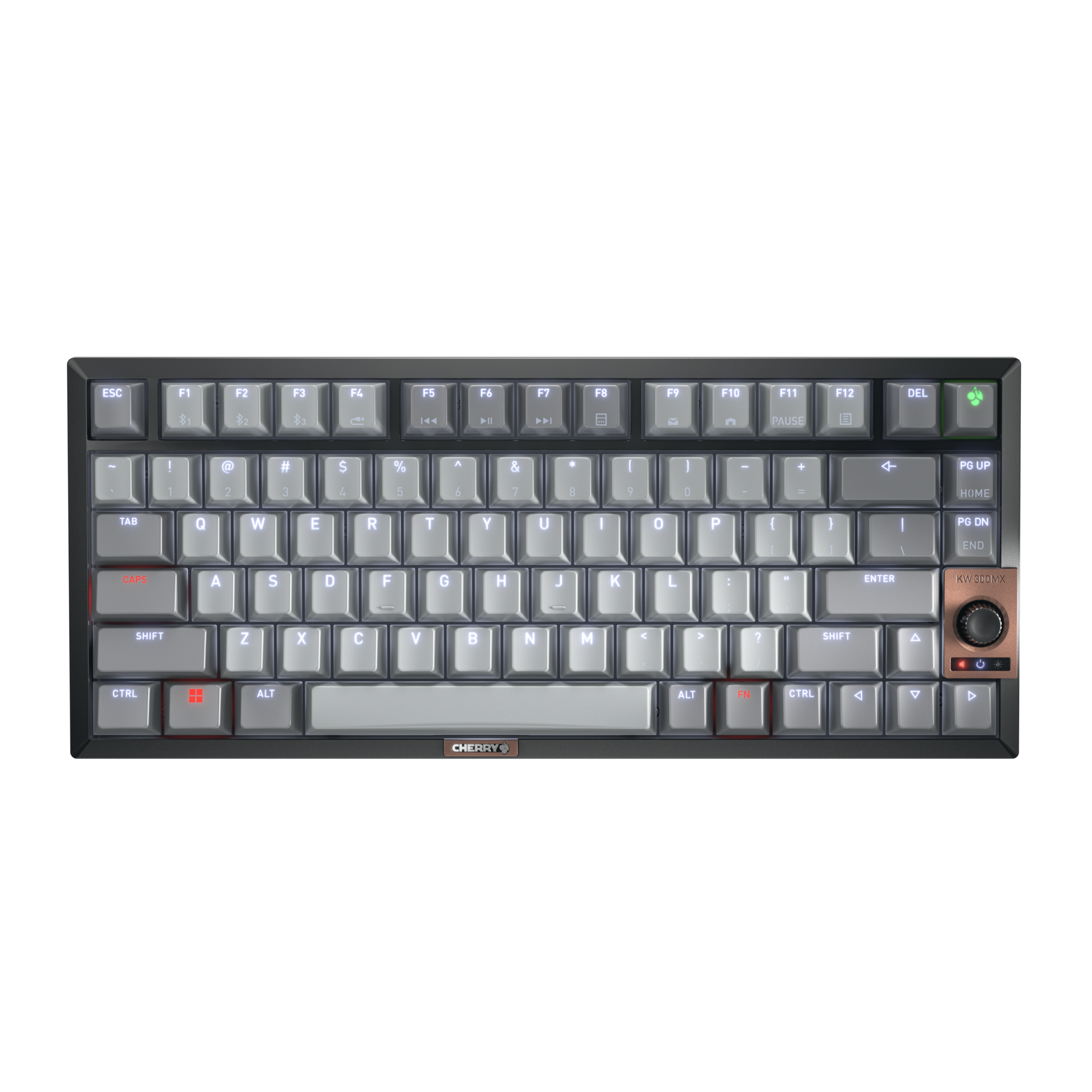 CHERRY KW 300 MX Tastatur Mekanisk LED Kabel & trådløs US engelsk