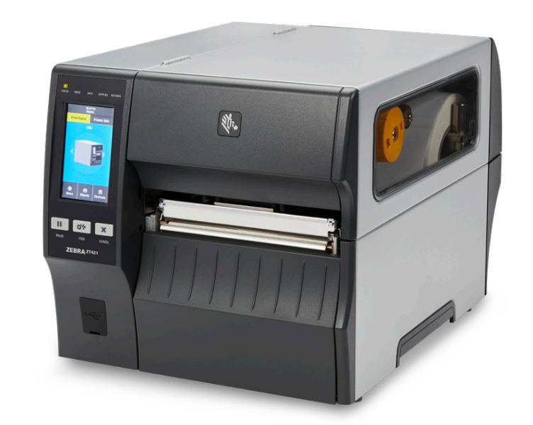 Zebra ZT400 Series ZT421 - Etiketprinter - direkte termisk/termisk overførsel - Rulle (17,8 cm) - 203 dpi - op til 305 mm/sek. - USB 2.0, LAN, seriel, USB vært, Bluetooth 4.1 - tilbagespoler, skræller