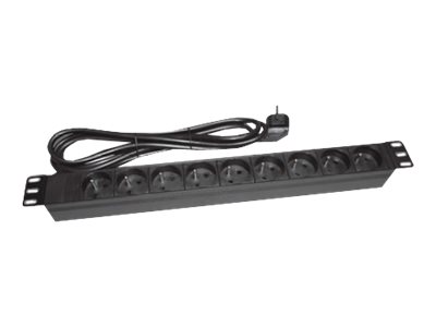 ALANTEC Strømfordelingsenhed 9-stik 16A Sort 1.8m