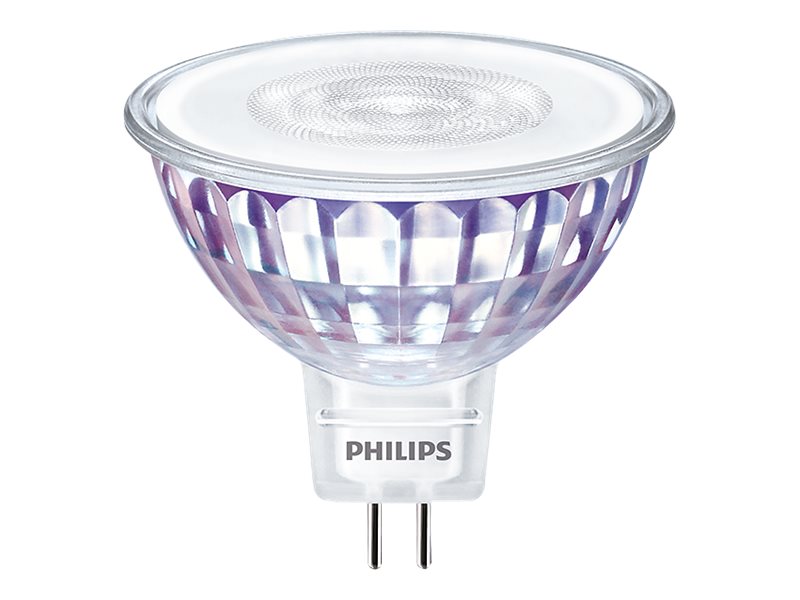 Philips - LED-spot lyspære - form: MR16 - GU5.3 - 7 W (tilsvarende 50 W) - klasse F - varmt hvidt lys - 2700 K
